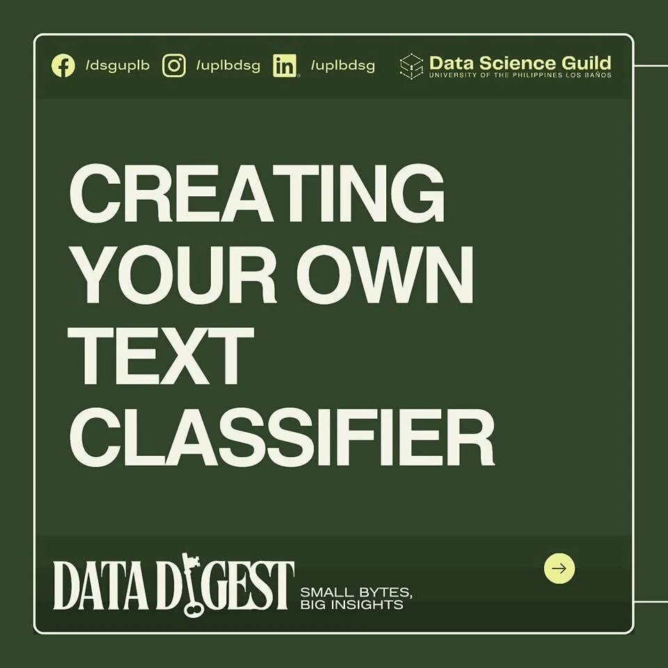 Creating Your Own Text Classifier Data Digest cover